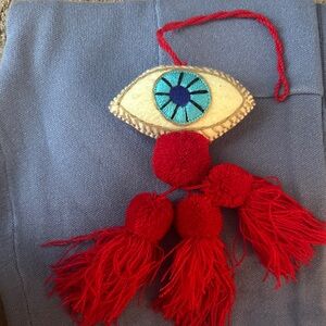 Evil Eye Design Tassel Good Luck Charm